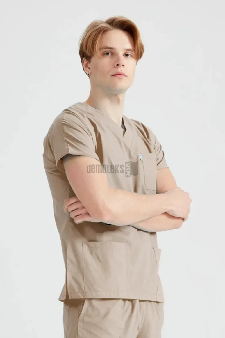 Des Vu Demoteks Beige - Men - Scrub Set Classic Flex