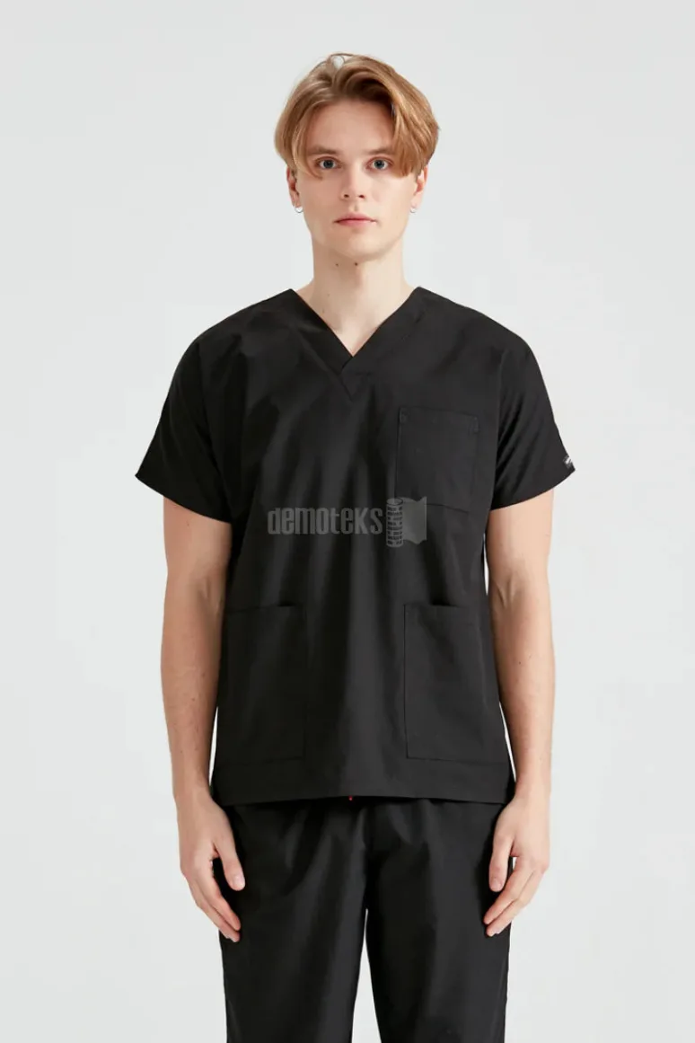 Des Vu Demoteks Black - Men - Scrub Set Classic Flex