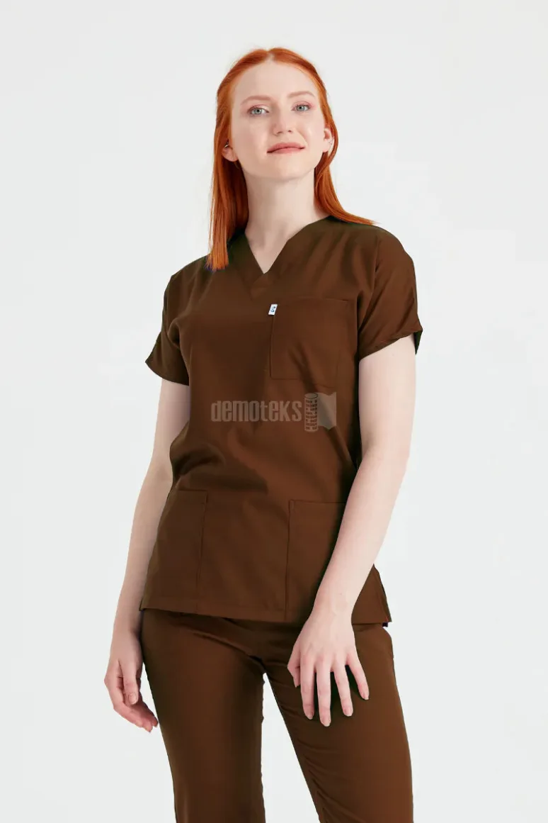 Des Vu Demoteks Brown - Women - Scrub Set Classic Flex