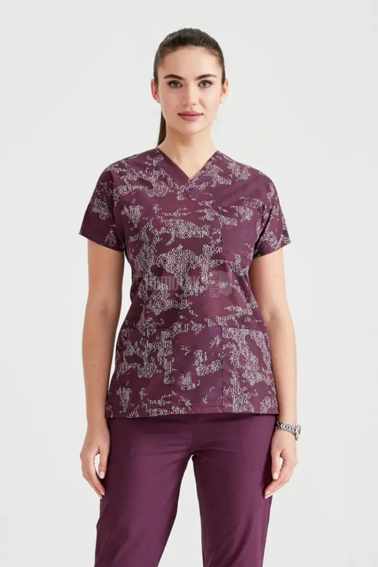 Des Vu Demoteks Garnet Camouflage - Women - Blouse Elastane with Print