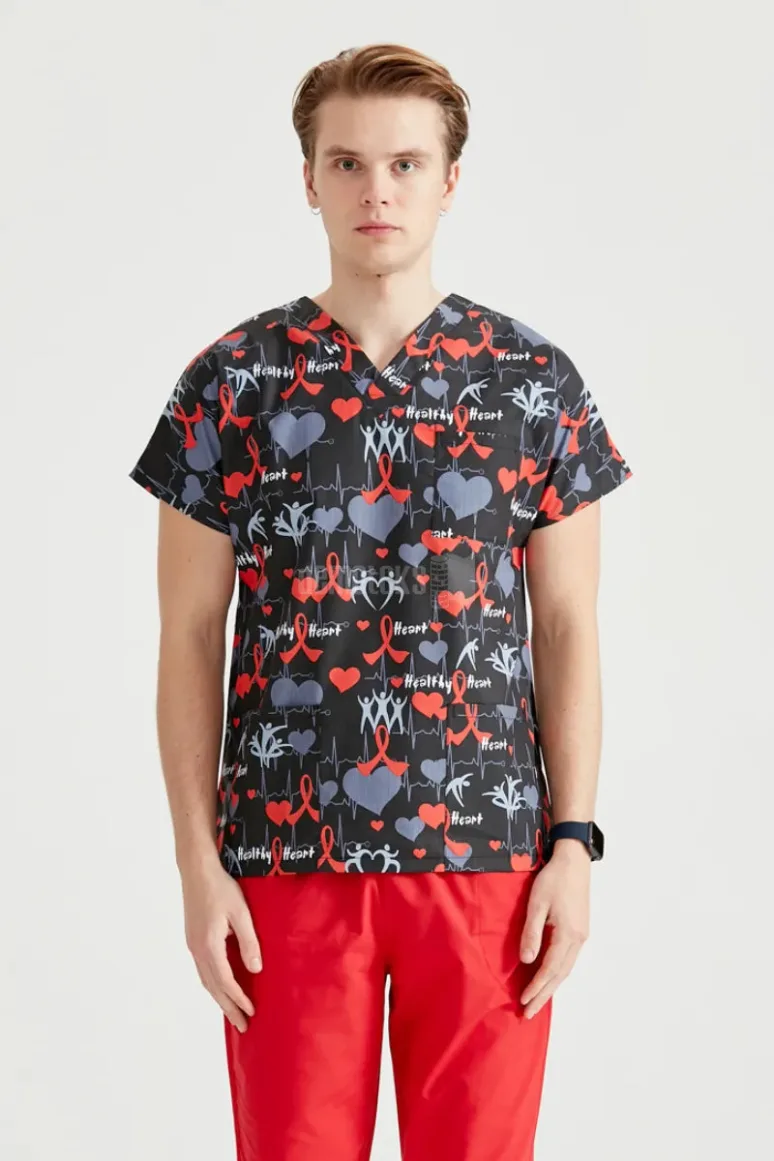 Des Vu Demoteks Cardio EKG - Men - Blouse Elastane with Print