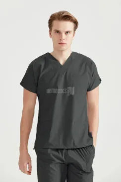Des Vu Demoteks Dark Grey - Men - Scrub Set Classic Flex