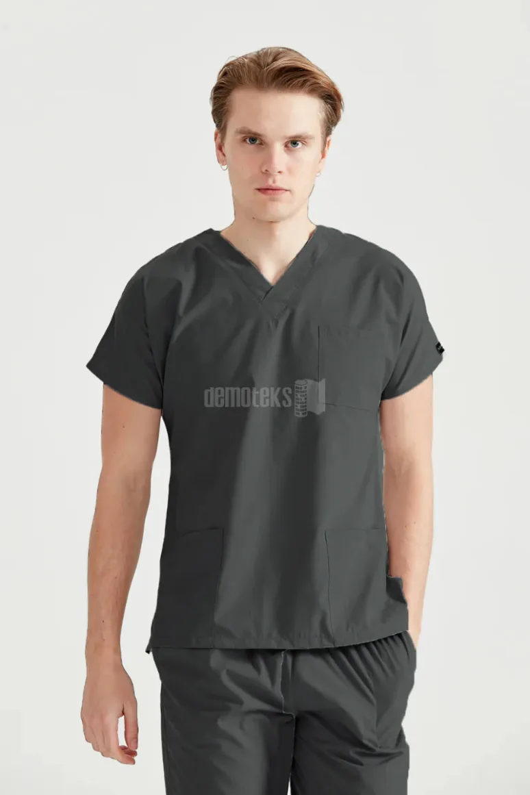 Des Vu Demoteks Dark Grey - Men - Scrub Set Classic Flex