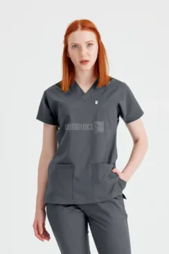 Des Vu Demoteks Dark Grey - Women - Scrub Set Classic Flex