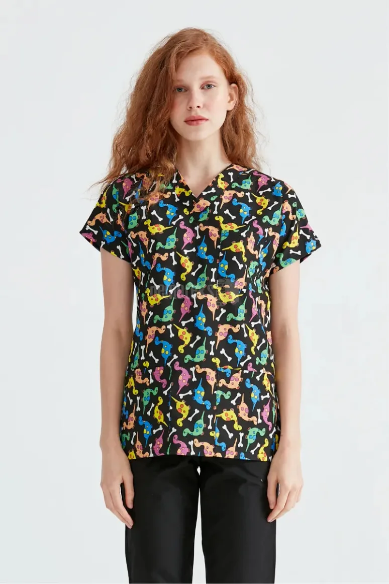 Des Vu Demoteks Dinosaur - Women - Blouse with Print