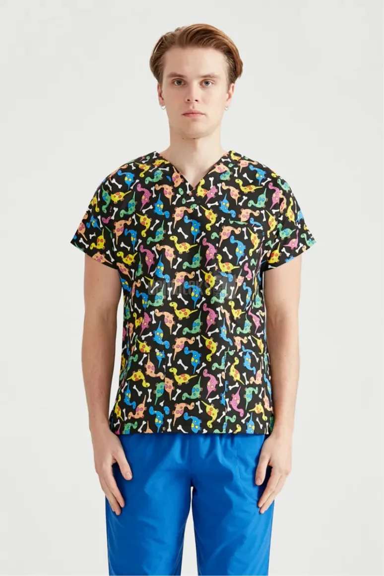 Des Vu Demoteks Dinosaur - Men - Blouse with Print