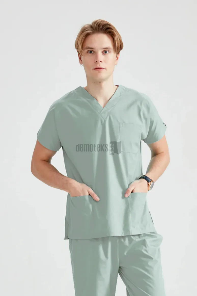 Des Vu Demoteks Duck Egg Green - Men - Scrub Set Classic