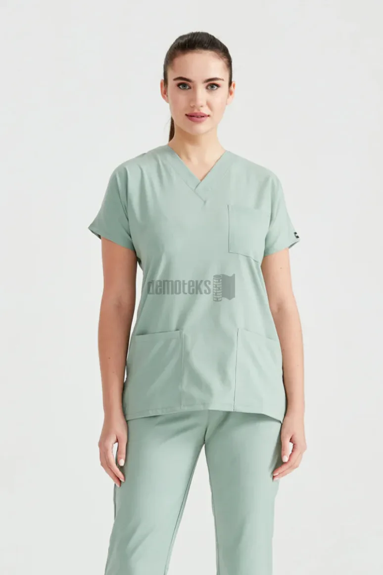 Des Vu Demoteks Duck Egg Green - Women - Scrub Set Classic