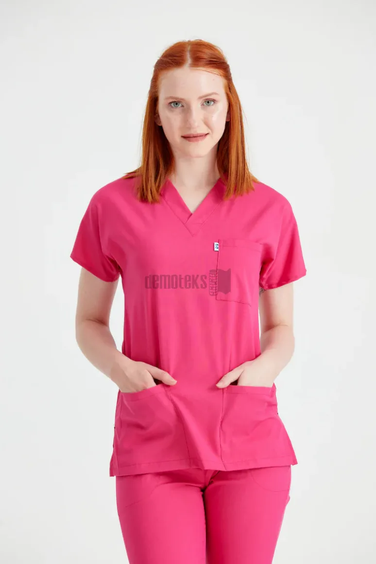 Des Vu Demoteks Fuchsia - Women - Scrub Set Classic Flex
