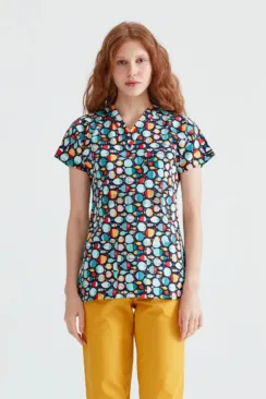 Des Vu Demoteks Hello Fish - Women - Blouse Elastane with Print