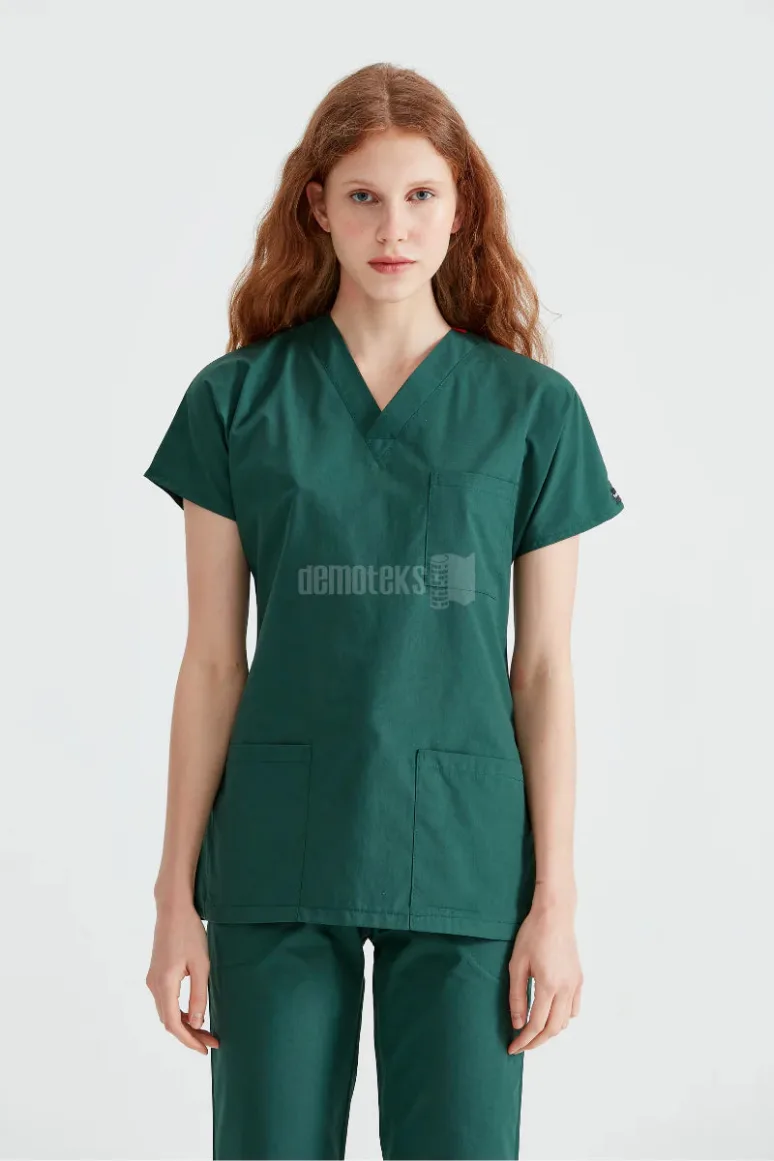 Des Vu Demoteks Khaki Green - Women - Scrub Set Classic