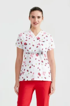 Des Vu Demoteks Red Ladybug - Women - Blouse with Print