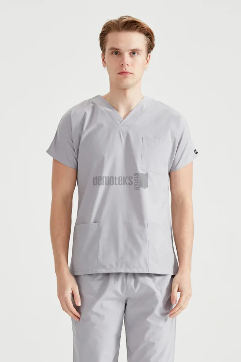 Des Vu Demoteks Light Grey - Men - Scrub Set Classic