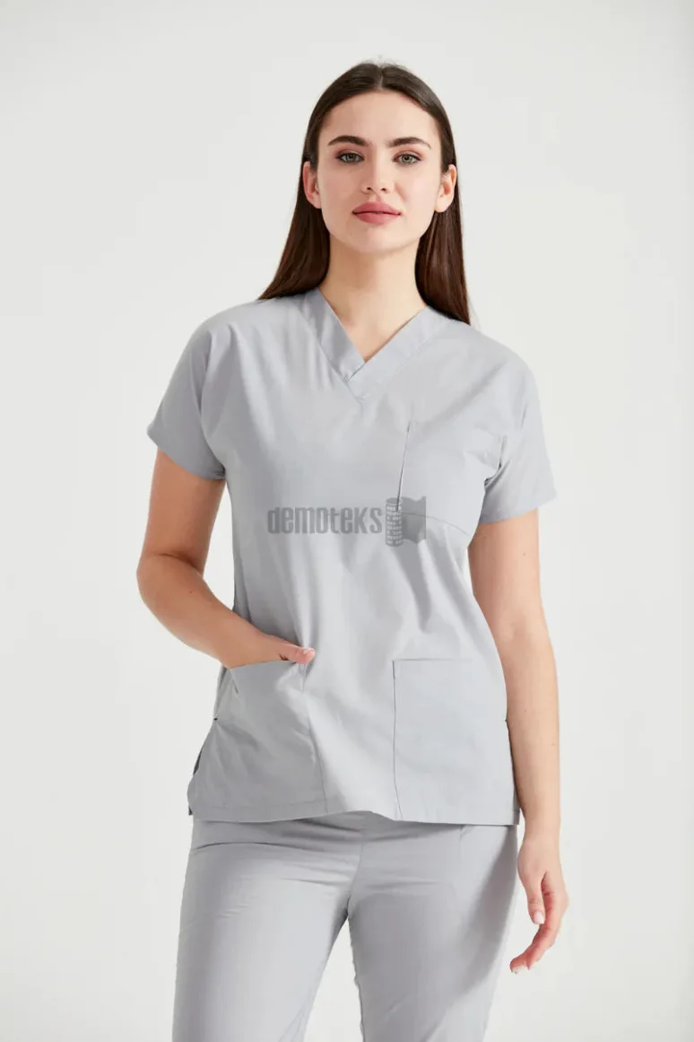 Des Vu Demoteks Light Grey - Women - Scrub Set Classic