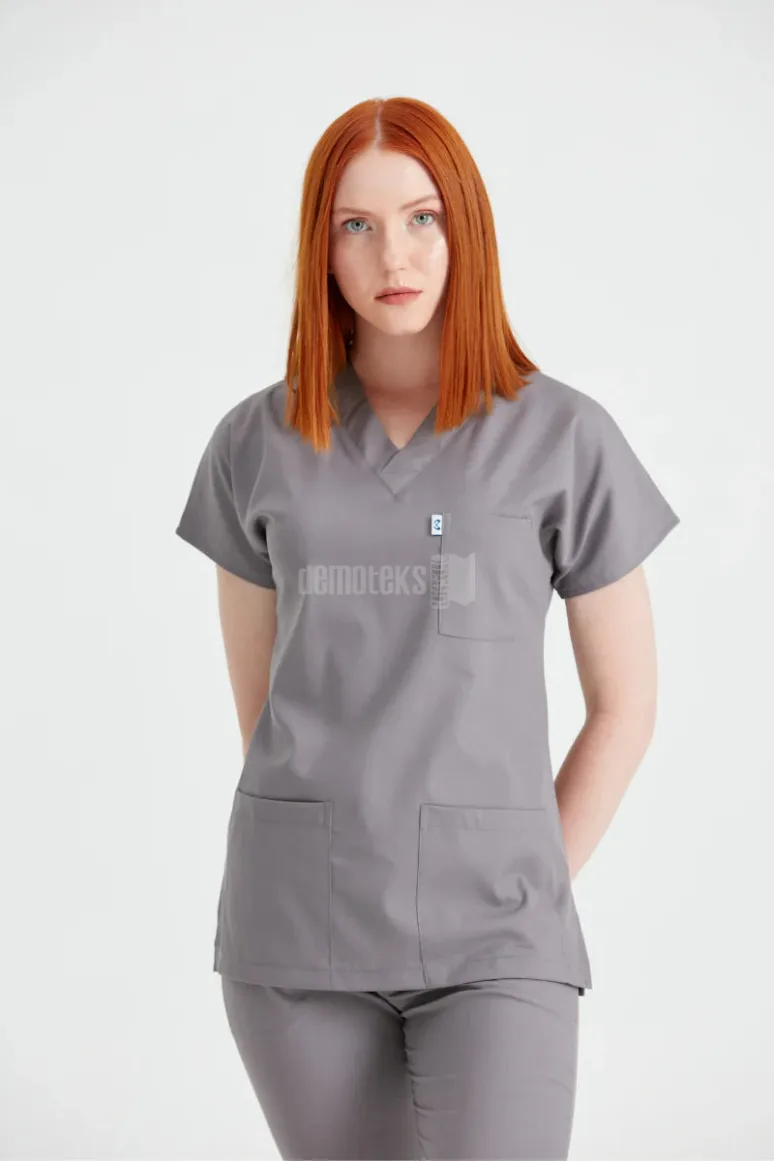 Des Vu Demoteks Light Grey - Women - Scrub Set Classic Flex