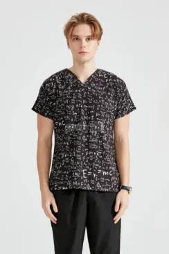 Des Vu Demoteks Maths  - Men - Blouse Elastane with Print