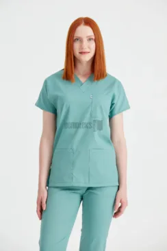 Des Vu Demoteks Military Green - Women - Scrub Set Classic Flex