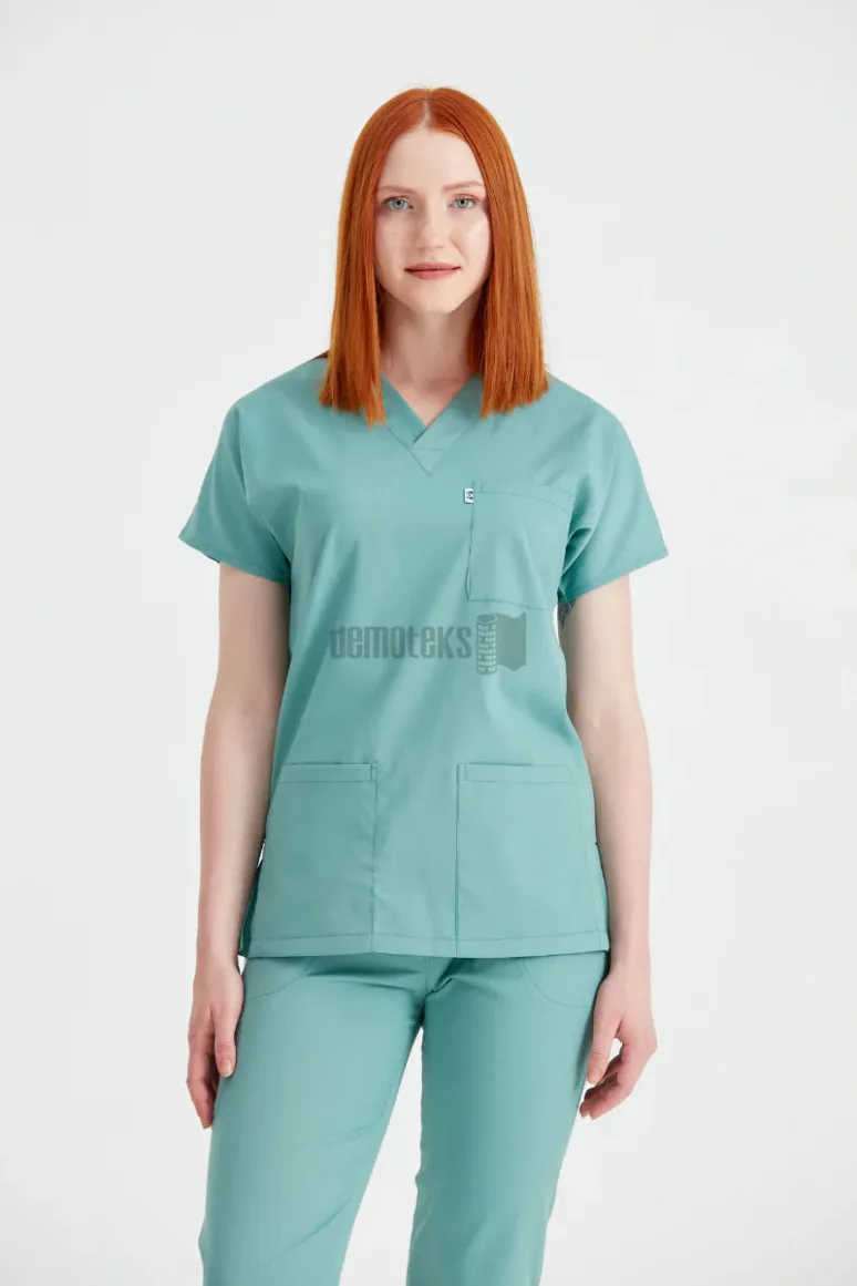Des Vu Demoteks Military Green - Women - Scrub Set Classic Flex