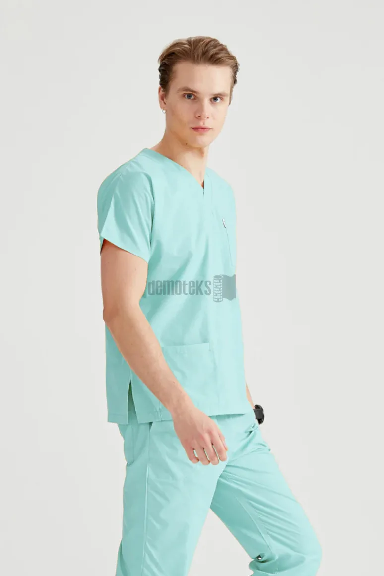 Des Vu Demoteks Mint Green - Men - Scrub Set Classic Flex