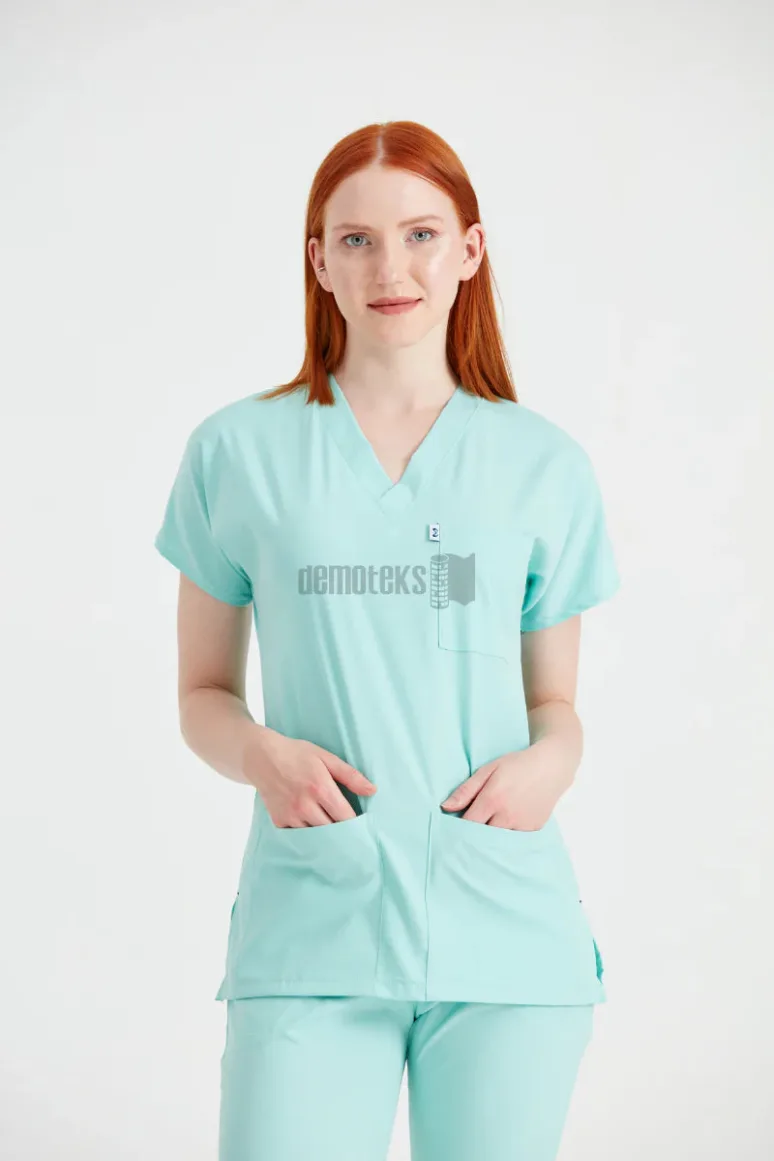 Des Vu Demoteks Mint Green - Women - Scrub Set Classic Flex