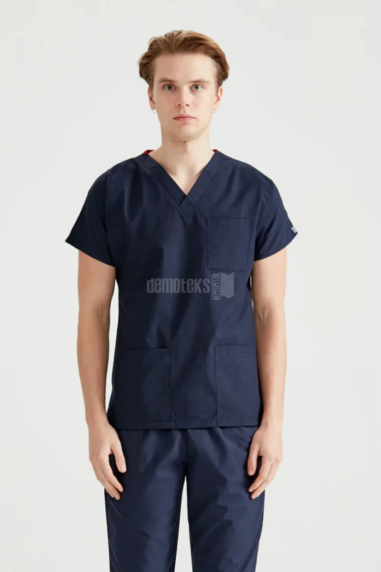 Des Vu Demoteks Navy Blue - Men - Scrub Set Classic Flex