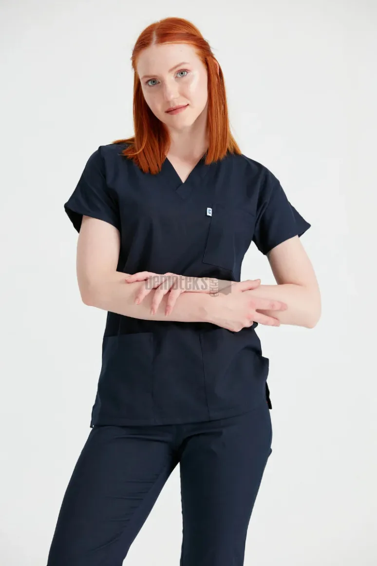 Des Vu Demoteks Navy Blue - Women - Scrub Set Classic Flex