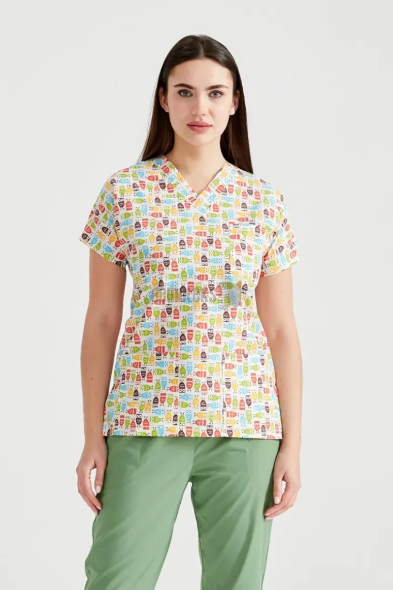 Des Vu Demoteks Owl - Women - Blouse with Print