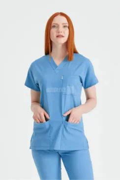 Des Vu Demoteks Parliament Blue - Women - Scrub Set Classic Flex