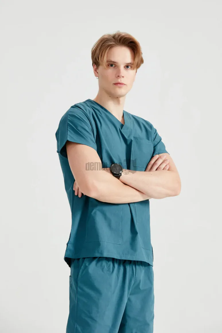 Des Vu Demoteks Petrol Green - Men - Scrub Set Classic Flex