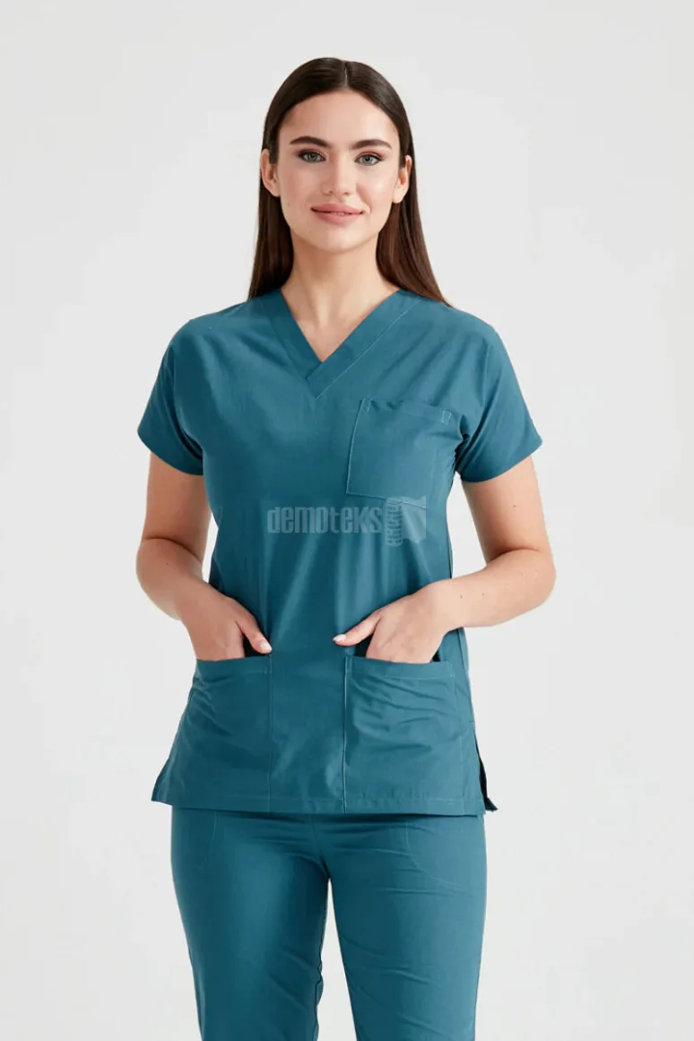 Des Vu Demoteks Petrol Green - Women - Scrub Set Classic