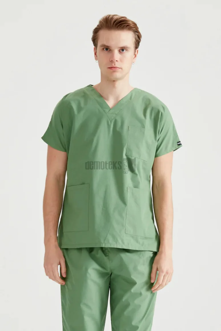 Des Vu Demoteks Pistaccio Green - Men - Scrub Set Classic