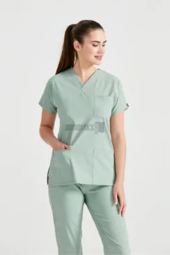 Des Vu Demoteks Pistaccio Green - Women - Scrub Set Classic Flex