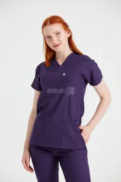 Des Vu Demoteks Purple - Women - Scrub Set Classic Flex
