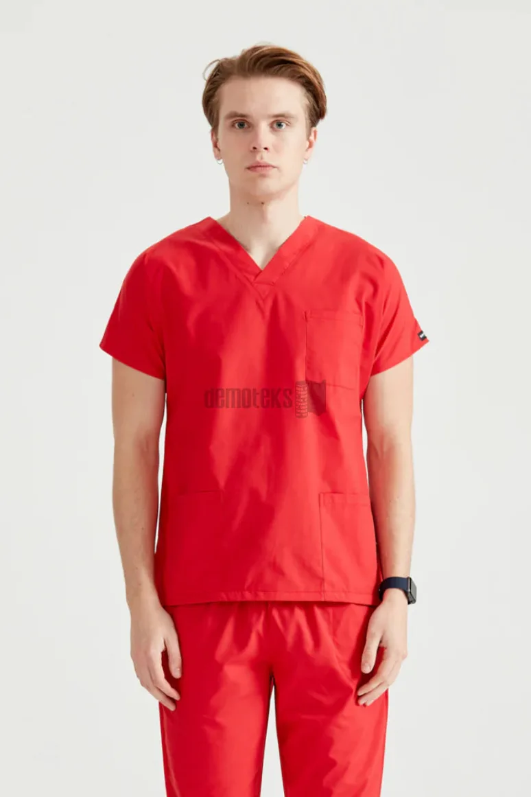 Des Vu Demoteks Red - Men - Scrub Set Classic