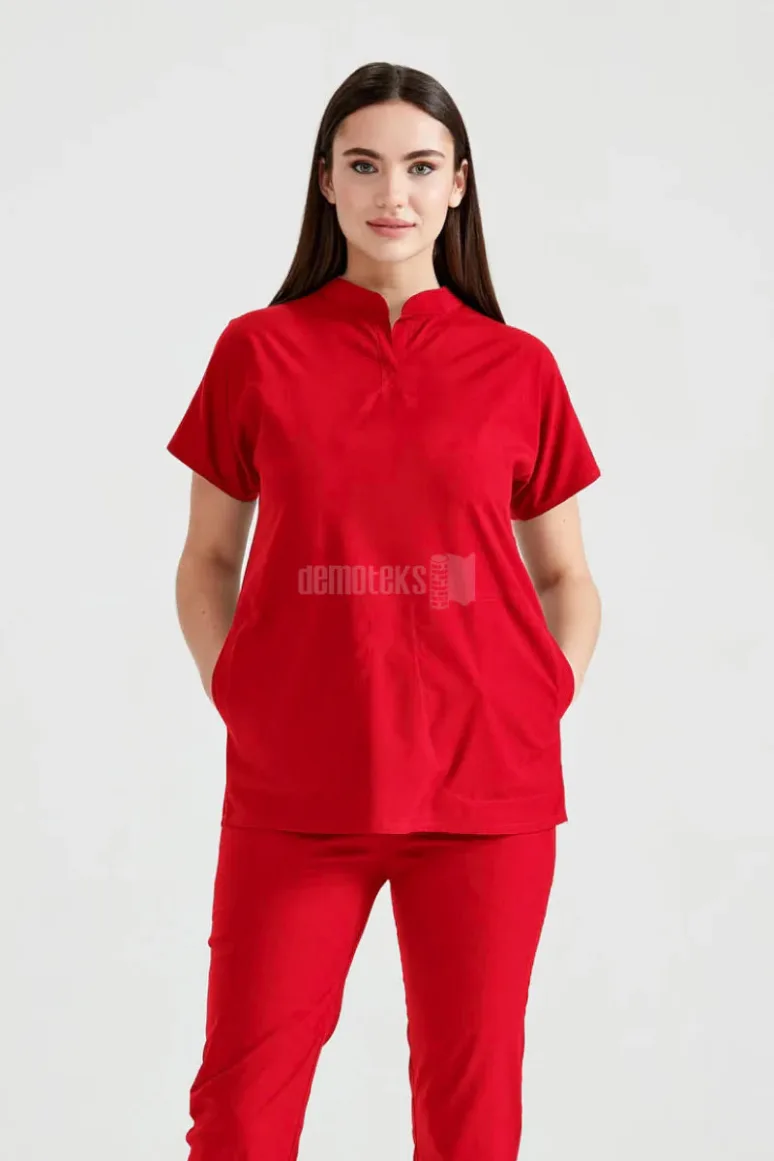 Des Vu Demoteks Red - Unisex - Scrub Set Activity