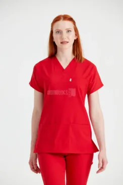 Des Vu Demoteks Red - Women - Scrub Set Classic Flex
