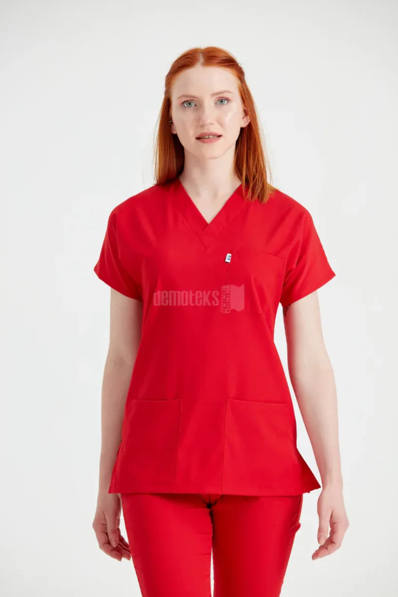 Des Vu Demoteks Red - Women - Scrub Set Classic Flex