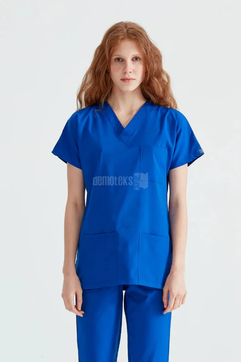 Des Vu Demoteks Royal Blue - Women - Scrub Set Classic