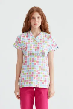 Des Vu Demoteks Square - Women - Blouse with Print