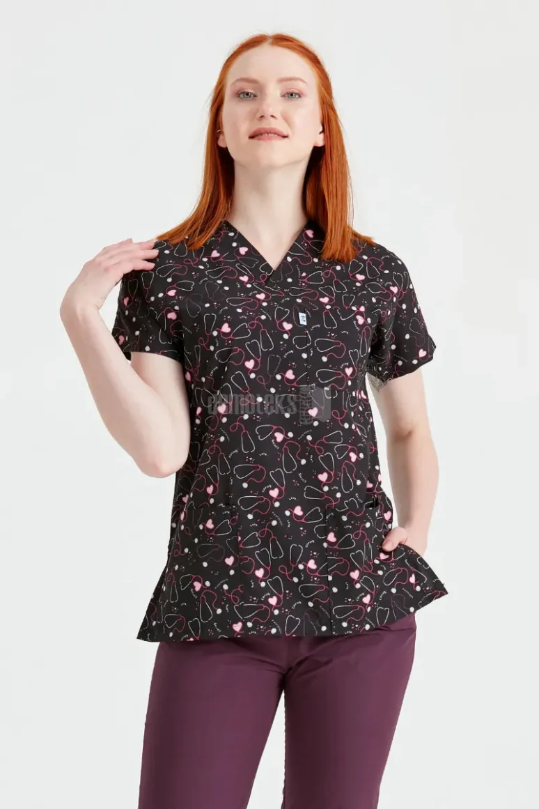 Des Vu Demoteks Stethoscope - Women - Blouse Elastane with Print