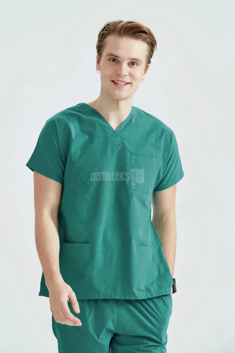 Des Vu Demoteks Surgical Green - Men - Scrub Set Classic Flex