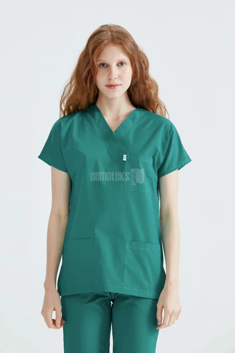 Des Vu Demoteks Surgical Green - Women - Scrub Set Classic Flex