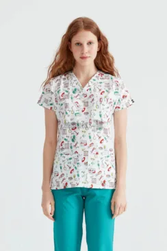 Des Vu Demoteks Syringe - Women - Blouse Elastane  with Print