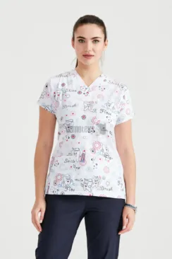 Des Vu Demoteks Toothbrush Smile - Women - Blouse with Print