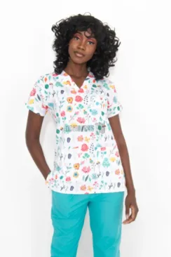Des Vu Demoteks Tulip - Women - Blouse Elastane  with Print
