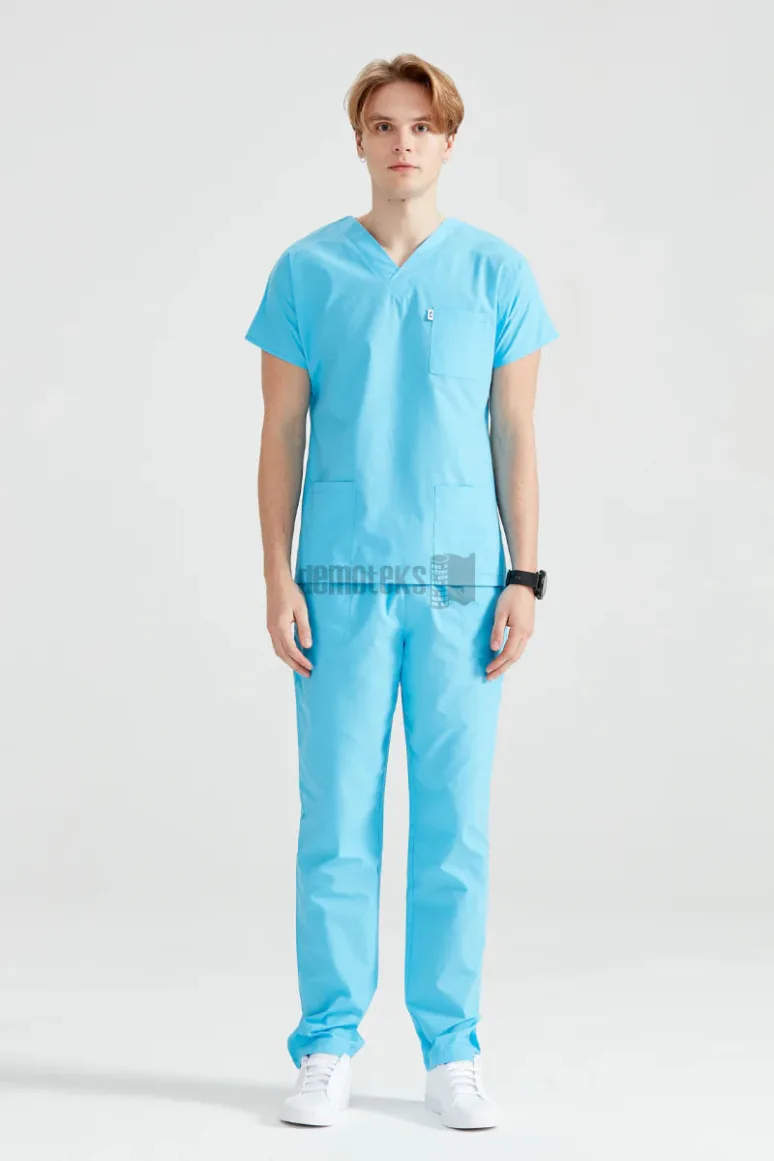 Des Vu Demoteks Turquoise - Men - Scrub Set Classic