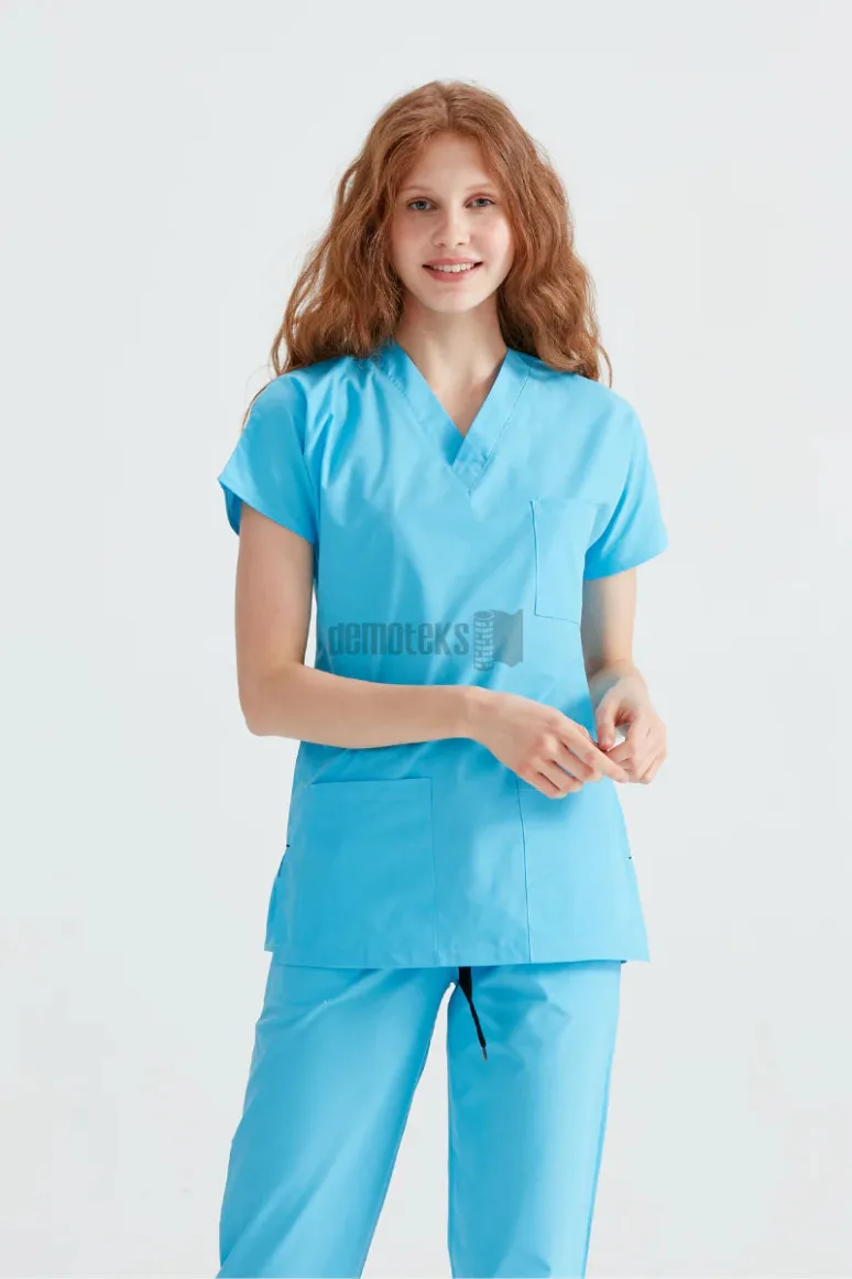 Des Vu Demoteks Turquoise - Women - Scrub Set Classic