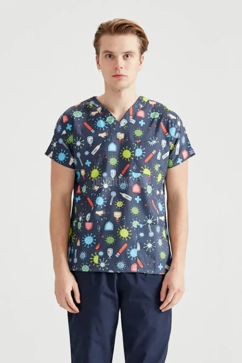 Des Vu Demoteks Virus - Men - Blouse Elastane with Print