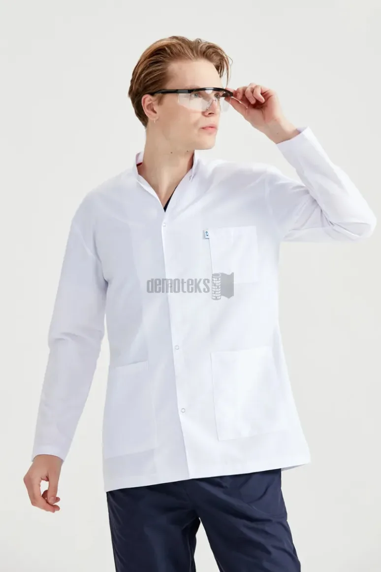 Des Vu Demoteks White Lab Coat - Men - Dr. Tunica Short