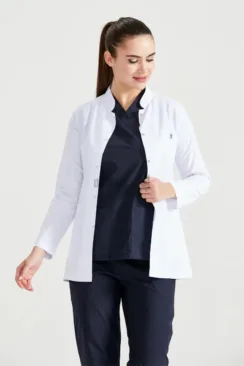 Des Vu Demoteks White Lab Coat - Women - Dr. Tunica Short